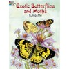 Exotic Butterflies and Moths Coloring Book