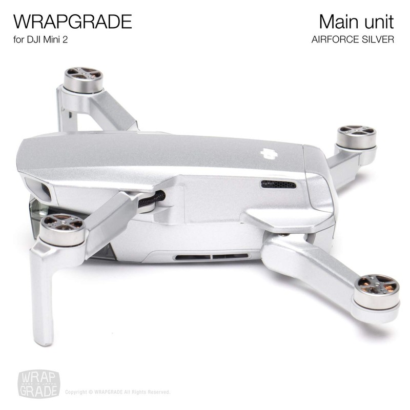 WRAPGRADE for DJI Mini 2 Skin Sticker (Air Force Silver)