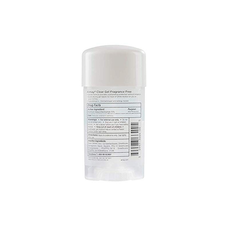 Almay Sensitive Skin, Clear Gel Fragrance Free - 2.25 oz,
