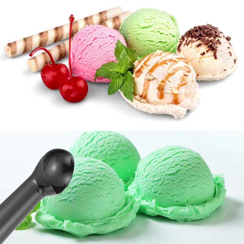 Ice Cream Scoop, 2Pcs High Quality Ice Cream Scoop, Practical