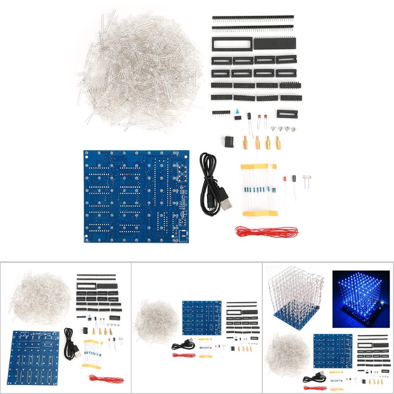 3D LED Light Squared Kit 8 x 8 x 8