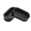 sourcing map Rubber Grommets Oval Double-Sided Attachment Size 27 x