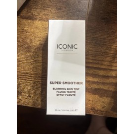 Iconic London SUPER SMOOTHER Blurring Skin Tint ~ Warm Rich ~ 1.01 Fl Oz 30mL