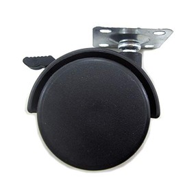 Hnfshop Set of 4 Pcs Furniture Swivel Caster/Wheel Replacement Part for Chair/Table/padestal (Dia 2 inches w/Brake)