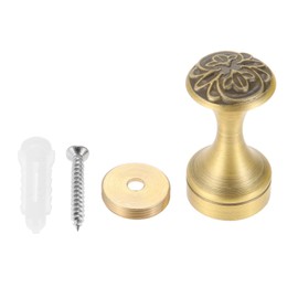 Mgoodoo Wall Mounted Bathroom Towel Hooks,Towel Robe Hook Clothes Coat Single Hanger Holder Flower Brone for Bathroom Lavatory Kitchen Cabinet Closet Hardware 1 Pack