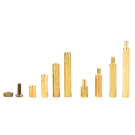 Kit de 320 Piezas para Montaje en Latón, Espaciadores Hexagonales M2 con Tuercas Separadoras Para Electrónica Muebles Reparaciones