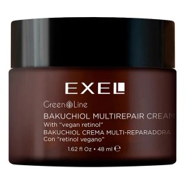 Crema con Retinol Vegano Bakuchiol Exel aclara y homogeniza hiperpigmentaciones Green Line dermovegan skinare
