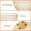 IBWell Wire Fruit Basket Fruit Bowl Kitchen Fruit Basket Stand
