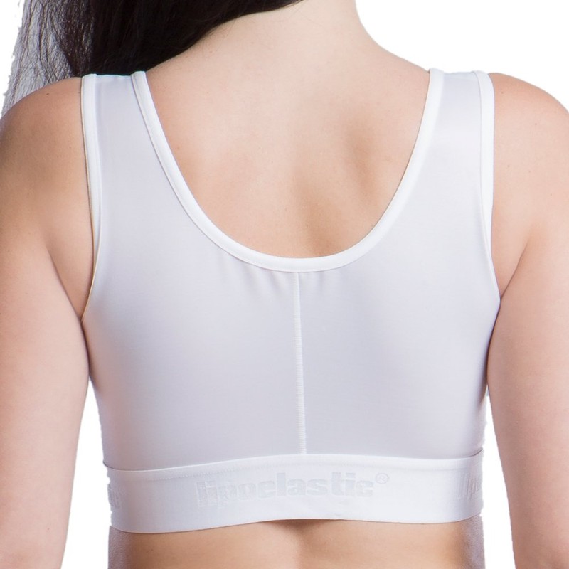 LIPOELASTIC PI Extra Post-Operative Compression Bra, White