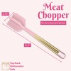 Paris Hilton Meat Chopper with Pink Jewel Shaped Handle, Heat-Resistant