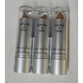 NYX 3 tube lot NYX USA LIPSTICK LIP SMACKING FUN COLORS 539 METIS sealed round tube