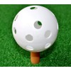 Tebery 100 Pack White Plastic Golf Training Balls - Airflow