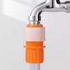 Spiral Plastic Faucet Hose Connector Adapter Orange 50ea