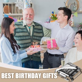 Solzien 60th Birthday Gifts for Men, 60 Year Old Gifts for Men/Dad/Grandpa 1965, Funny 60th Birthday Decorations, 60 Year Old Blanket 60"x50"