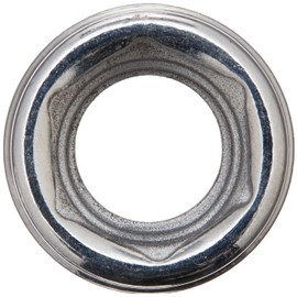 SK Professional Tools 41703 3/8 in. Drive 6-Point Fractional Standard Chrome Socket – 7/16 in, Cold Forged Steel Socket with SuperKrome Finish, Made in USA