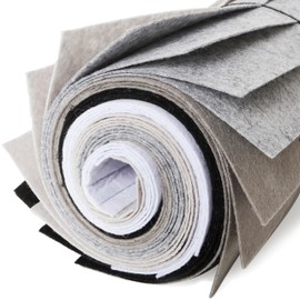 Stiff Felt Fabric Sheets for Kids: LOTOFUN 20PCS 8x12 Inch Black White Grey Assorted Colors - Non-Woven Acrylic Fabric Sheet for Crafts Sewing Quilting Project Patchwork