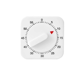 60 Minute Kitchen Clock with Loud Alarm for Sports Office, Practical Countdown Kitchen Alarm Clock, Square Kitchen Alarm Clock, Time Management Tool for Kitchen, Cooking, Baking, White