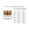 ITAP-FIT -IT615B012015 Straight Brass Connector for Copper Pipe Diameter 15