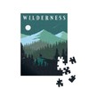puzzleYOU: Mountain Wilderness Vintage Illustration Jigsaw Puzzle 100 Pieces