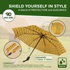 ECO CHIC Automatic Umbrella Windproof Strong Compact Folding Travel Umbrella