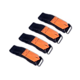Touch Fastener Straps Double Side Tape Extention Universal Straps with Loop - 2 in x 36 in (4 pack)