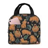 Zminciu Capybara Lunch Bag Reusable Zipper Closure Leakproof Insulated Lunch