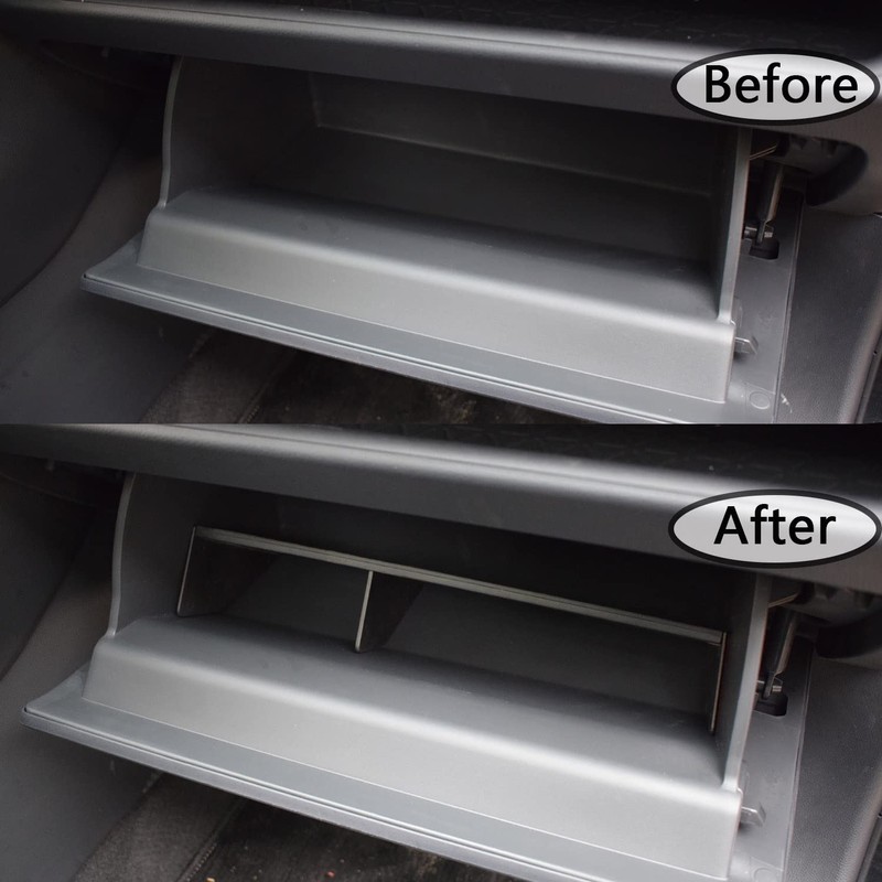 TACORBO Glove Box Organizer Compatible with RAV4 2025 2024 2023