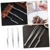 BIUDECO 1 Set Stainless Steel Culinary Tweezers Set Ergonomic Cooking