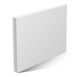 High-Density Polyethylene (HDPE) Sheet, 24x24 inches, 1/2 Inch Thickness, Corrosion-Resistant, Impact-Resistant, High-Strength Plastic Sheet Board for Industrial, Craft & Home Projects - White