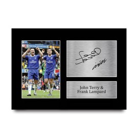 HWC Trading A4 John Terry & Frank Lampard Gifts Printed Signed Autograph Picture for Football Fans and Supporters