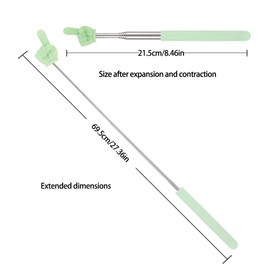 5 Pack Retractable Pointer Stick for Classroom Teacher Finger Stick Ideal for Teachers and Kids Reading Retractable Hand Shape Pointer in Pink Blue Green Yellow Purple