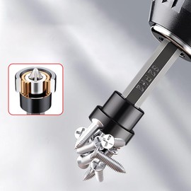 Teursa 5pcs Set TEURSA ® Premium Magnetic Drywall Screw Setter - PH2 Bits for Plasterboard - Hex Shank Positioning Bit - Easy Drywall Installation - Drill Accessory (5pcs 2")