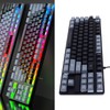 Gaming Keyboard USB 87 Keys RGB Backlit Floating Keycaps Contrast