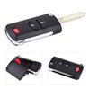 beler 2+1 Button Folding Flip Remote Holder Key Keyless Shell