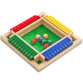 NACOOL Juego de Cartas de Cuatro Caras,Juego Rompecabezas Digital Cuatro Lados,Juegos Mesa lógica,Juegos de Mesa,Puedes Jugar con Tus Hijos, divertirte y Mejorar su Pensamiento matemático.