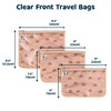 Tiny Twinkle Mess-proof Travel Bags, Airline Compliant, Zipper Closure, Clear