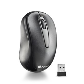 NGS Easy Gamma - 2.4GHz Wireless Optical Mouse Nano Receiver, 1200 DPI with USB Port, 2 Buttons + Scroll Wheel
