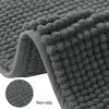 subrtex Chenille Bath Mat, Non-Slip Bathroom Rug, Absorbent Bath Mat,