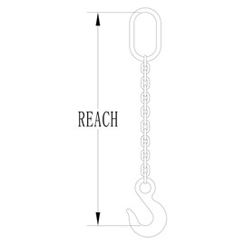 Grade 100 1/4"x10' Binder Chain Lifting Chain Sling Clevis Grab Hooks Working Load Limit 3080 LBS Breaking Strength 12320 LBS