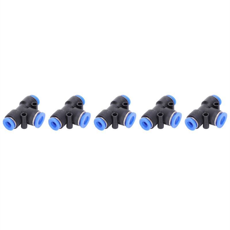 50Pcs 3‑Way Pneumatic Connector Quick PU Tube Hose Push in