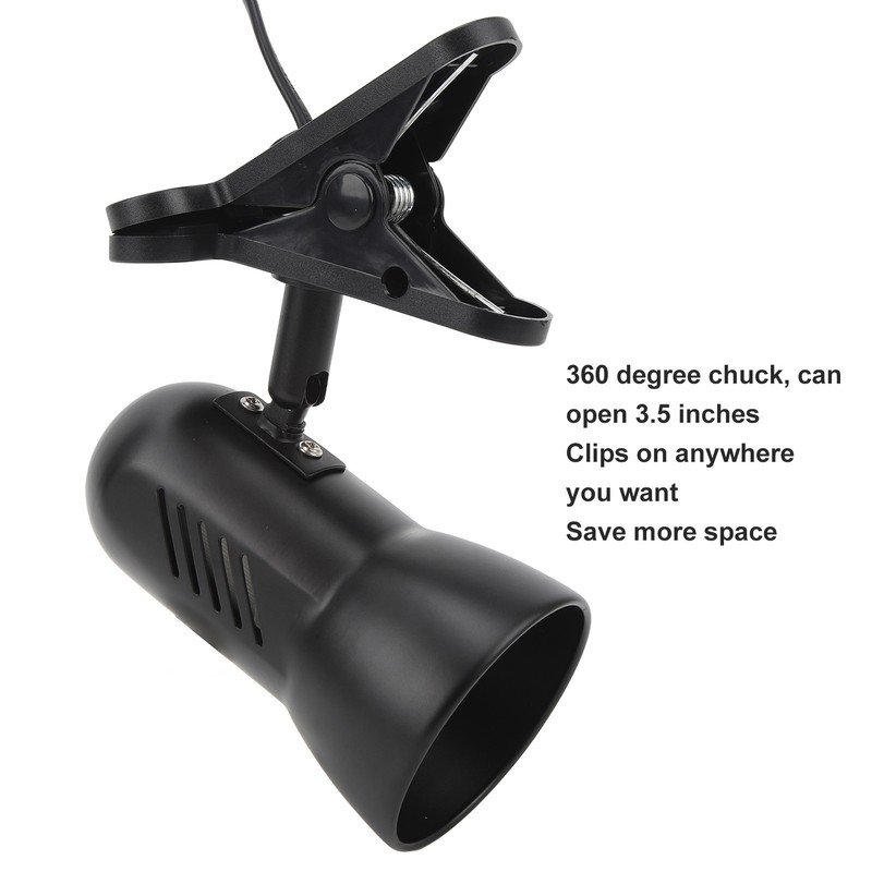 LED Clamp Work Lamp 360 Degree Rotatable Head E27 Table