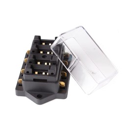 edi-tronic 12V/24V 4-Way Fuse Holder Fuse Box 8 Car Fuses