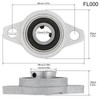 DiGiYes 4Pcs KFL000 10mm Inner Bore Mounted Flange Mounted Pillow