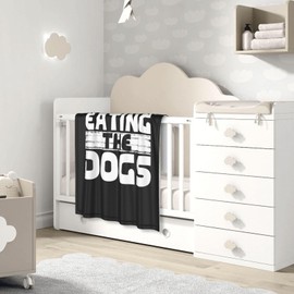 They're Eating The Dogs 30x40 Inch Soft Blanket Cozy Stylish Safe for Baby in Comfort