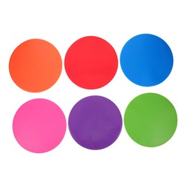 Kisangel 6pcs Soccer Training Discs Flat Markers with Vivid Colors for Gym Backyard Classroom Portable Football Spot Markers for Agility Speed Skill Improvement