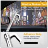 Tevlaphee Universal Steering Wheel Brake Lock Anti-Theft Retractable Double H...