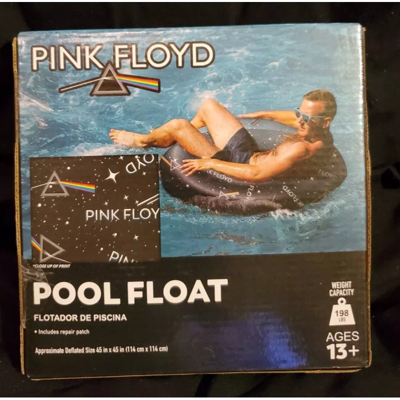 Rolling Stones Pink Floyd 40" Inflatable Swim Tube Pool Ring