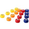 16 Pieces Mini Shuffleboard Replacement Pucks Tabletop Equipment Rollers Set