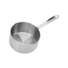 Stainless Steel Butter Warmer Flat Bottom Milk Pot with Double