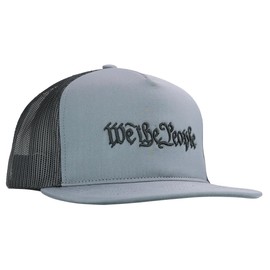 Hold Fast Kerusso We The People - Faith Family Freedom - One Size Fits Most - Grey Cotton - Men's Everyday Baseball Cap with Adjustable Mesh Back